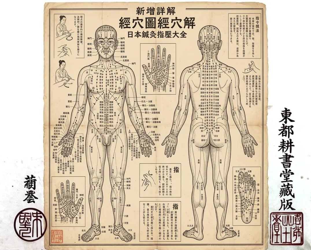 Acupressure and Shiatsu pressure point reference